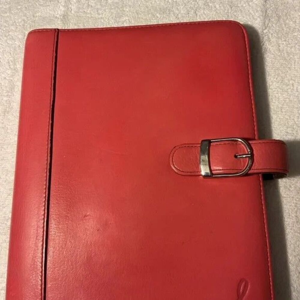 BREAST CANCER DAYTIMER PINK LEATHER 8X9.5X2 (ANY YEAR)